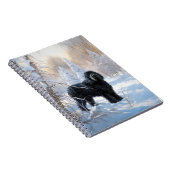 Carnet Black Russian Terrier Laisser neiger Noël (Côté Droit)