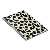Carnet Black Shapes and Gold Confetti Pattern (Côté Droit)