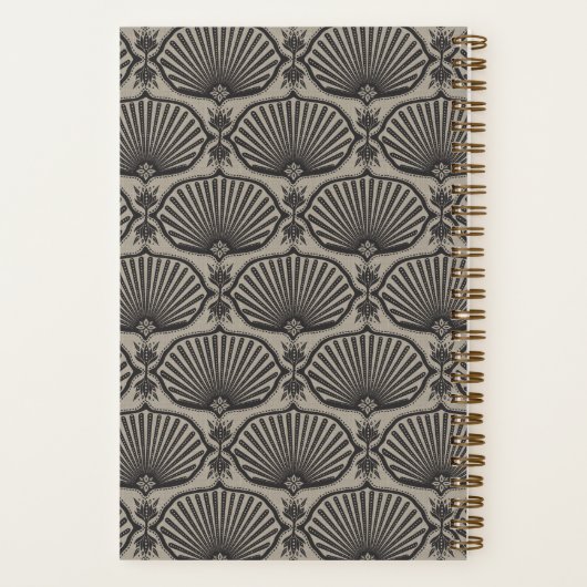 Carnet Black & Tan | Deco Fans Personalized Notebook (Verso)