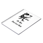 Carnet Black Trex le Boss Dino (Côté gauche)