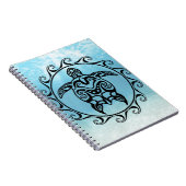 Carnet Black Tribal Turtle Sun (Côté Droit)