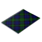 Carnet Black Watch Tartan bleu vert Plaid (Côté gauche)