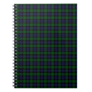 Carnet Black Watch Tartan Plaid Scottish Plaid Motif