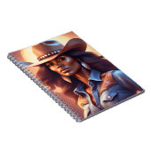 Carnet Black Western Cowgirl Denim (Côté Droit)