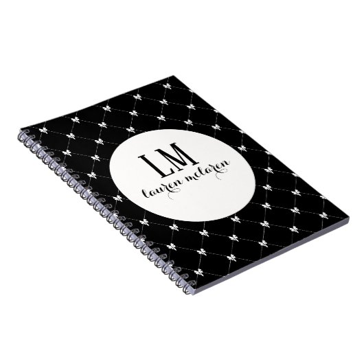 Carnet Black & White Bow Monogram (Côté Droit)