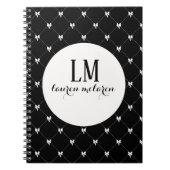 Carnet Black & White Bow Monogram (Devant)