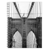 Carnet Black White Brooklyn Bridge New York (Devant)