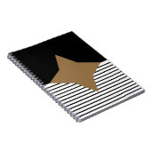 Carnet Black White Colorblock & Brown Diamond (Côté Droit)