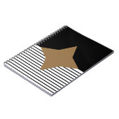 Carnet Black White Colorblock & Brown Diamond (Côté gauche)