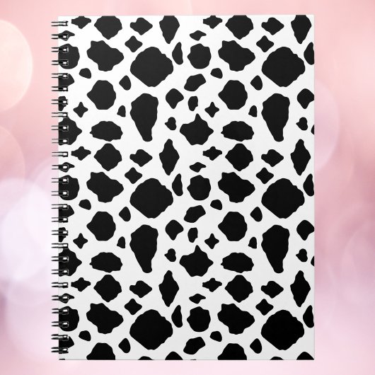 Carnet Black & White Cow Print Pattern