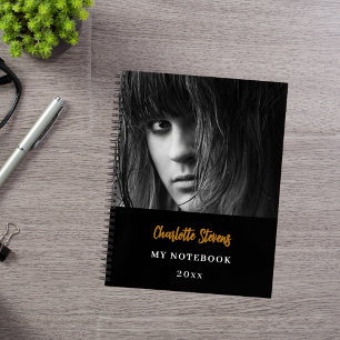 Carnet Black white gold photo
