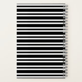 Carnet Black White Stripes Seamless Pattern (Verso)