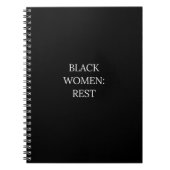 Carnet Black Women Rest Notebook (Devant)