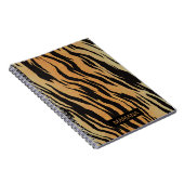 Carnet Black Zebra Stripes Gold Arrière - plan (Côté Droit)