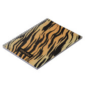 Carnet Black Zebra Stripes Gold Arrière - plan (Côté gauche)