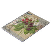 Carnet Blackberries Floral Garden Flower Papillon Art (Côté gauche)