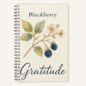 Carnet Blackberry — Gratitude  (Recto)