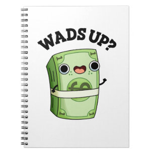 Carnet Blague d'argent drôle Wads Up