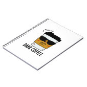 Carnet Blague de boisson drôle de café noir (Côté gauche)