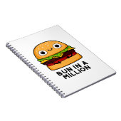 Carnet Blague de Burger Drôle Bun Dans Un Million (Côté Droit)