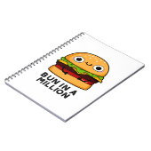 Carnet Blague de Burger Drôle Bun Dans Un Million (Côté gauche)