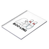 Carnet Blague de fantôme de bowling drôle d'Halloween (Côté gauche)