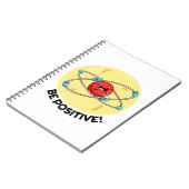 Carnet Blague de physique d'atome drôle et positive  (Côté gauche)