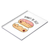 Carnet Blague drôle de beignet Ne sois pas jaloux  (Côté gauche)