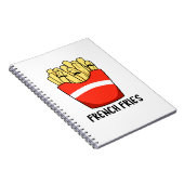 Carnet Blagues de frites françaises Nourriture rapide drô (Côté Droit)