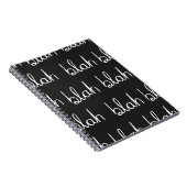 Carnet Blah bla motif sans couture. (Côté Droit)