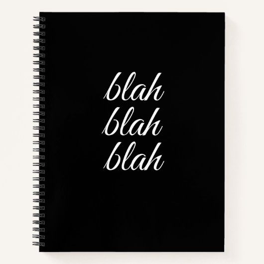 Carnet blah blah blah - (Devant)