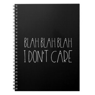 Carnet Blah blah blah, je me fiche de la police blanche s