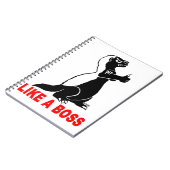 Carnet Blaireau de miel, comme un patron (Côté gauche)