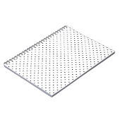 Carnet Blanc avec Pois noirs (Côté gauche)