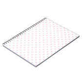 Carnet Blanc avec Pois roses (Côté gauche)