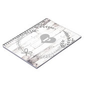Carnet Blanc Bois Ferme Rustique Shabby Chic (Côté gauche)