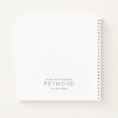 Carnet blanc comme livre d'or Mariage (Dos)