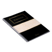 Carnet Blanc Cream Batik Nom simple (Côté Droit)