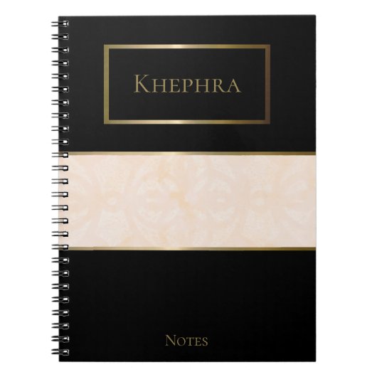 Carnet Blanc Cream Batik Nom simple (Devant)