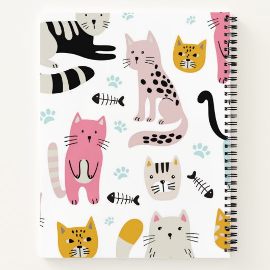 Carnet Blanc de chat (Dos)