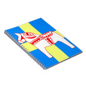 Carnet Blanc de cheval de la Suède Dala (Côté Droit)