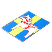 Carnet Blanc de cheval de la Suède Dala (Côté gauche)