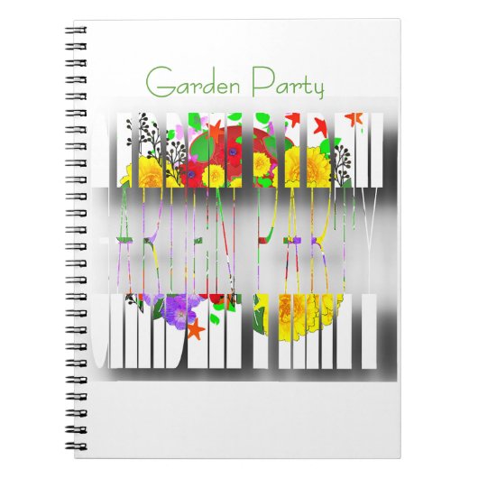 Carnet Blanc de Fête de Jardin (Devant)