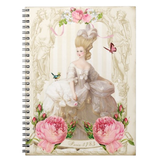 Carnet blanc de roses de Marie Antoinette (Devant)