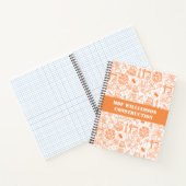 Carnet blanc et marron Architectural Blueprint Engineer (Intérieur)