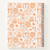 Carnet blanc et marron Architectural Blueprint Engineer (Dos)