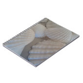 Carnet Blanc gris, Coquillages, Sea Shell Summer Beach Lo (Côté gauche)