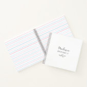 Carnet Blanc Minimaliste Moderne Élégant Botanique (Intérieur)