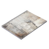 Carnet Blanc noir et bronze (Côté gauche)