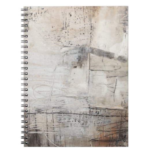 Carnet Blanc noir et bronze (Devant)